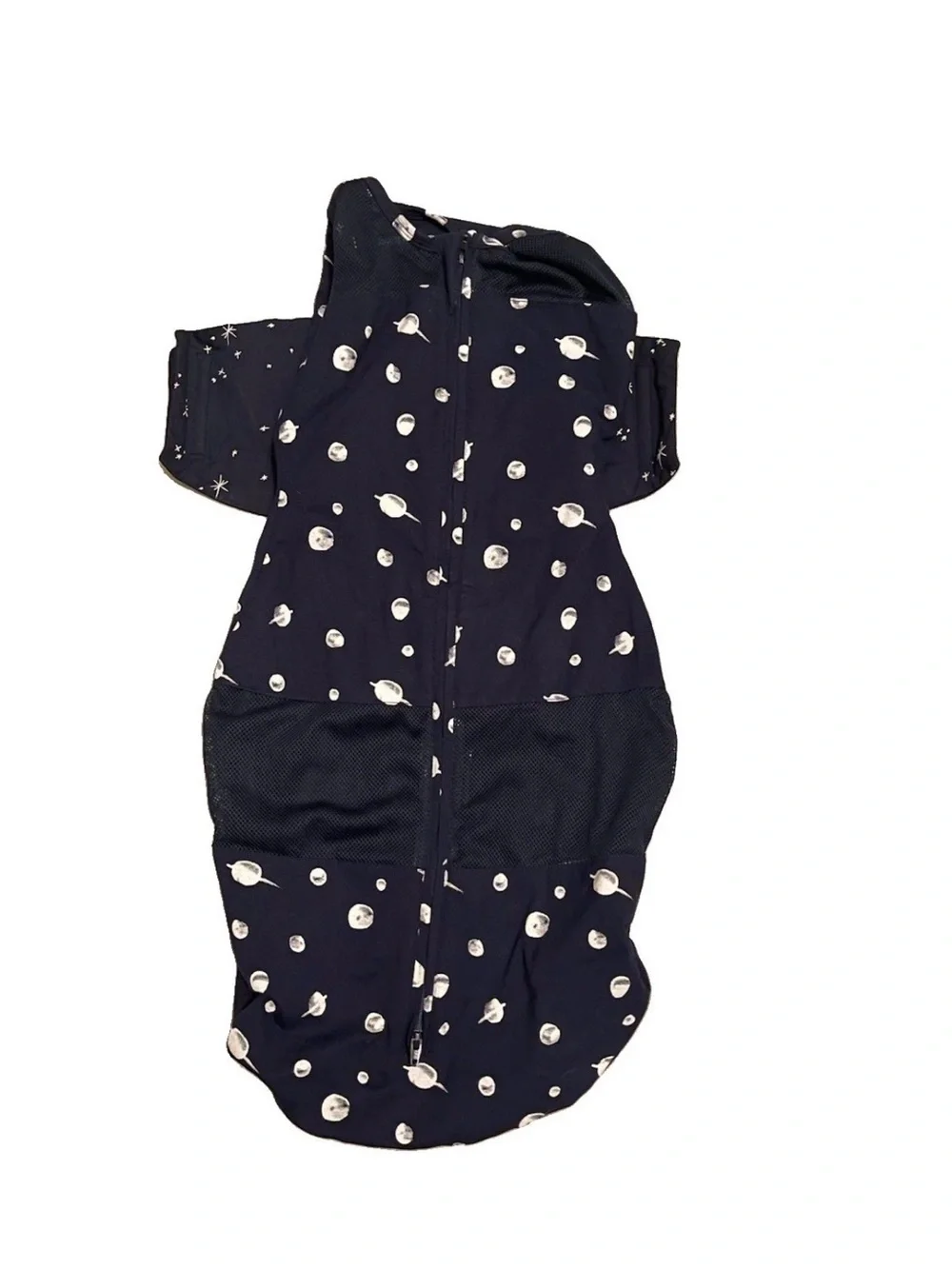 Happiest Baby Sleepea Swaddle Size Large Navy Blue/White Moon & Stars Theme